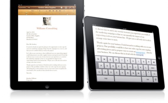 Pages on iPad